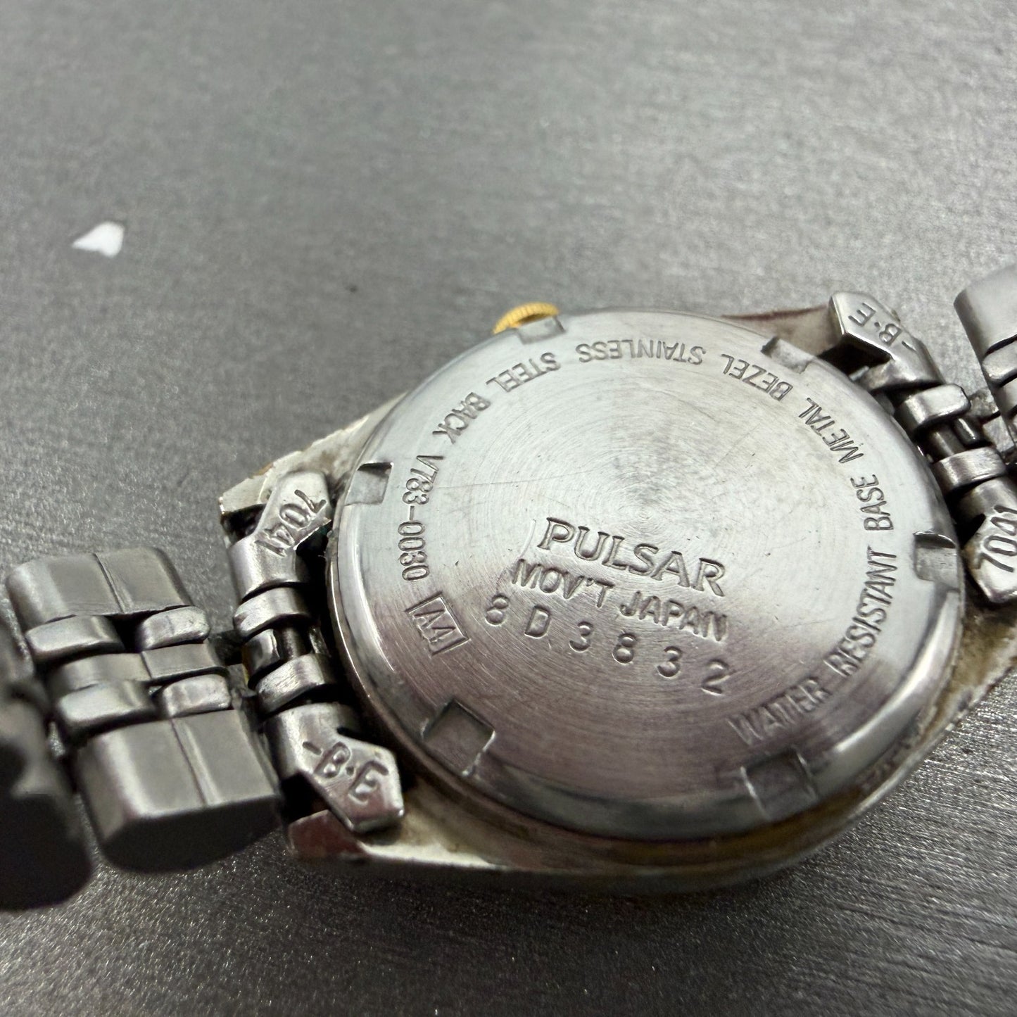 Pulsar Watch Women 24mm Champagne Dial Two Tone Daydate Round V783-0030 New Batt9