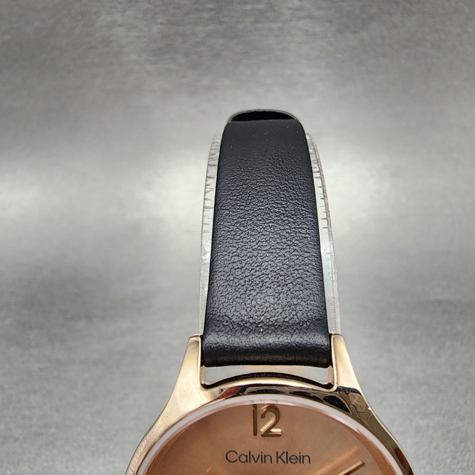 Calvin Klein Watch Women 28mm Pink Dial Rose Gold Tone Round Leather 252000604