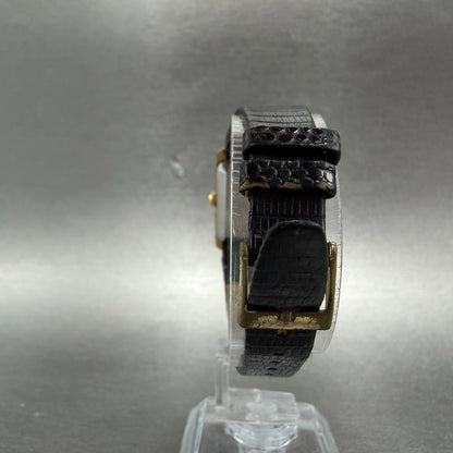 Seiko Tank Watch Women 20mm White Dial Gold Tone Rectangle 4700-5099 PARTS8