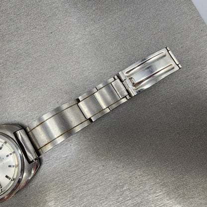 Seiko 5Actus Watch Men 39mm Silver Dial Silver Tone Daydate 61067420 PARTS8
