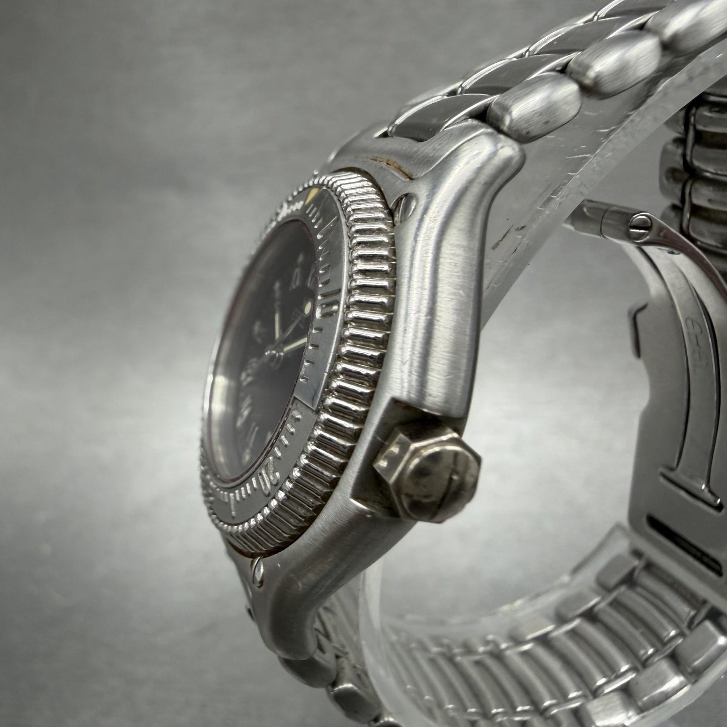 Ebel Discovery Watch Women 29mm Black Dial Steel Date Round 983912 New Battery2