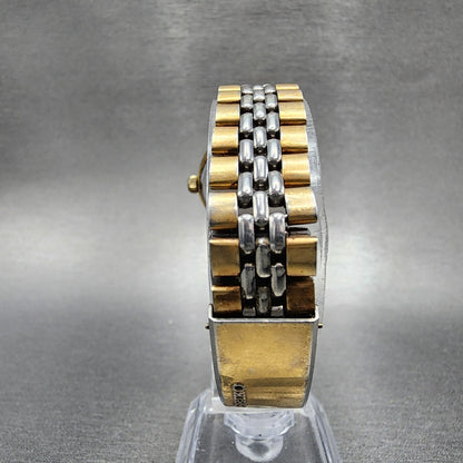 VTG Seiko Watch Women 26mm Silver Dial Gold Tone Date Manual Wind 21180230 Runs7