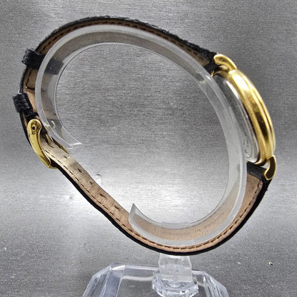 Movado Watch Men 34mm White Dial Gold Round 87-66-885 New Battery VTG Swiss8
