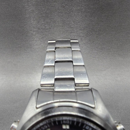 Casio Wave Ceptor WVQ-500 Watch Men 42mm Gray Dial Steel Alarm Chrono PARTS5