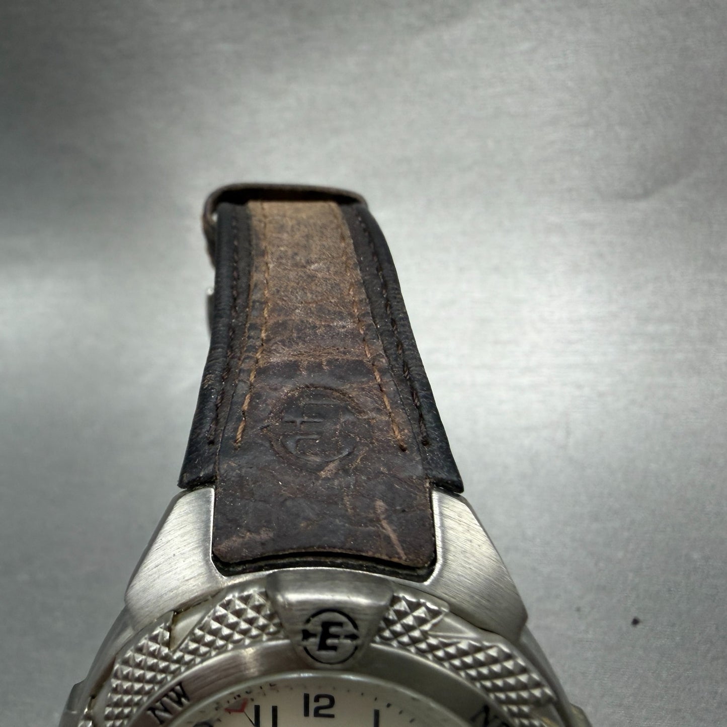 Timex Expedition Watch Men 41mm White Dial Silver Tone Alarm Date New Battery4