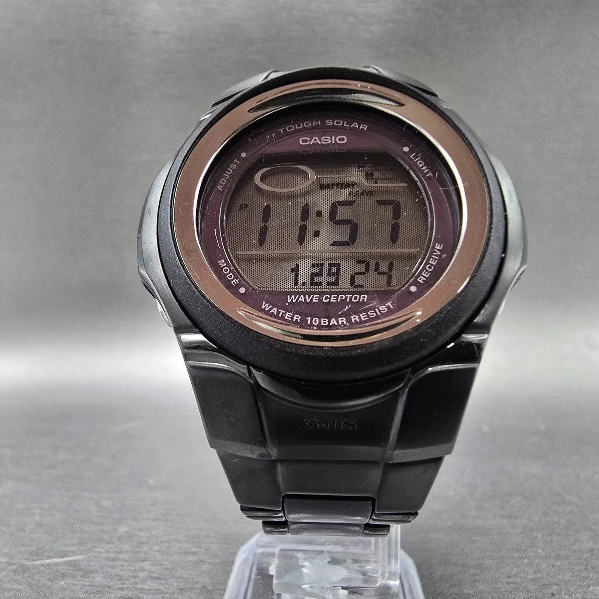 Casio Baby-G MSG-900 Watch Women 41mm Black Digital alarm Chronograph solar READ5