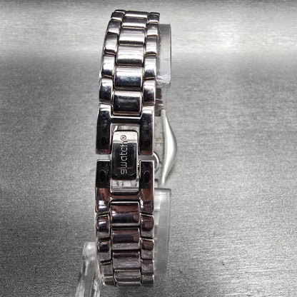 Swatch Irony Be Surprised Watch Women 25mm Black Dial Silver Tone YSS279G NewBat7