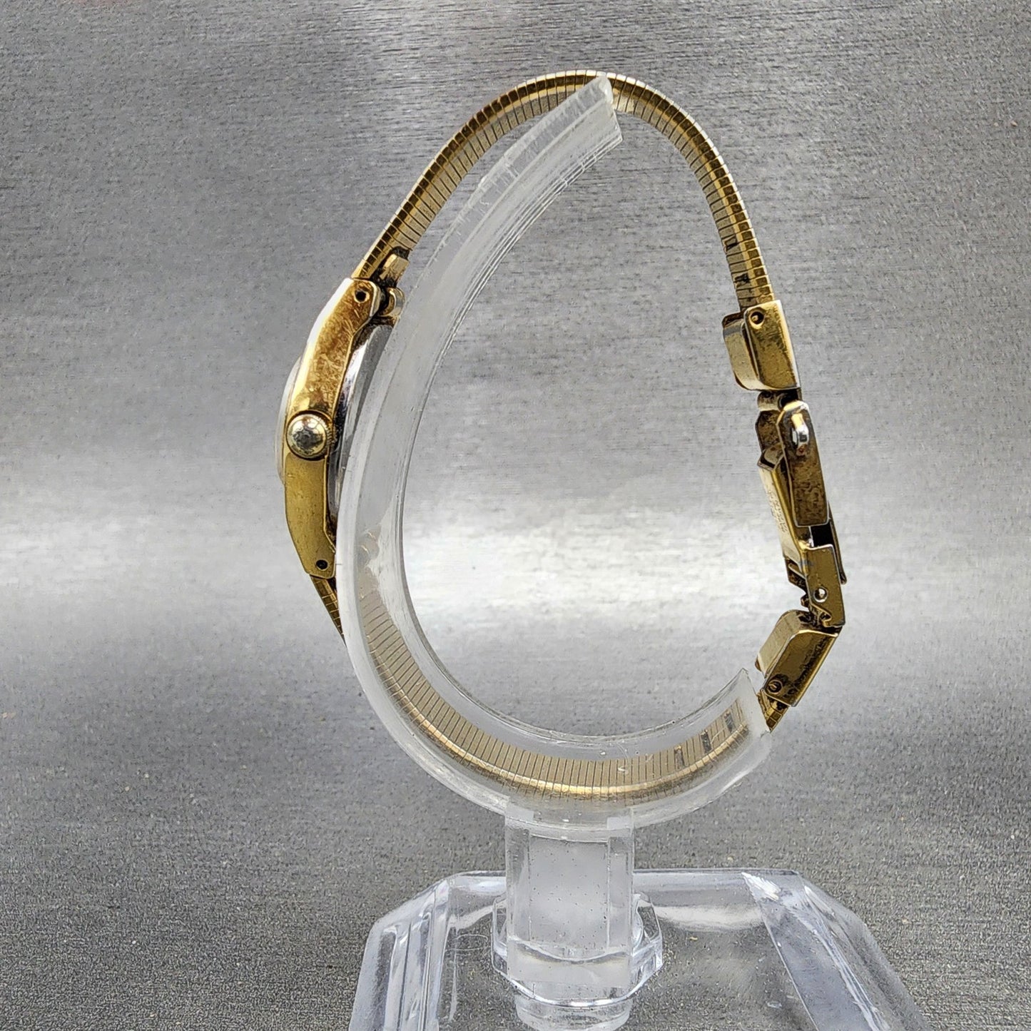 Seiko Watch Women 17mm Champagne Dial Gold Tone Round 54210039 New Battery6
