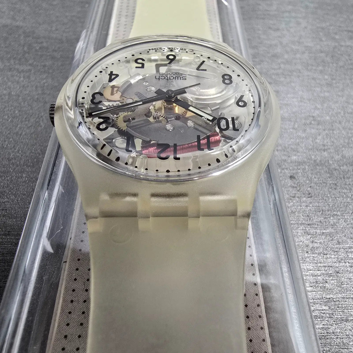 Swatch Olympic Sport Edition Watch Men 34mm Transparent GK209ST New Battery NOS7