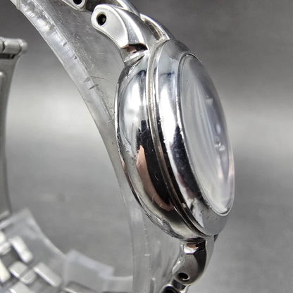 Seiko Solar Heart Watch Women 22mm Purple Dial Silver Tone Round V117-0BB0 Runs3