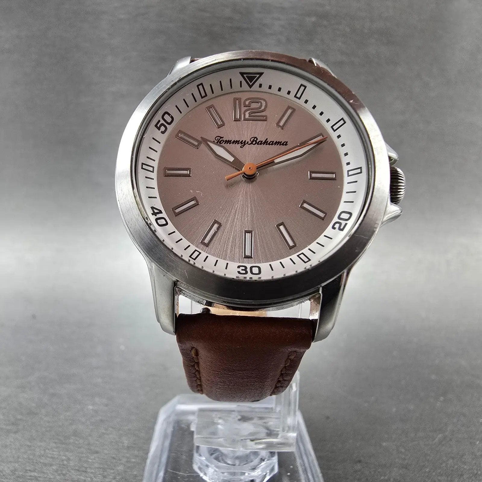 Tommy Bahama Watch Women Silver Dial Steel Round TB2178 New Battery5