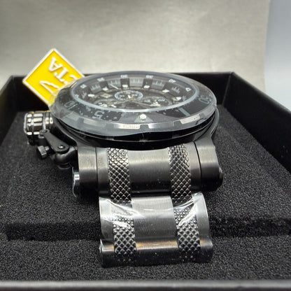 Invicta Coalition Force Chrono Watch Men 52mm Black Dial Black Tone Date 327274