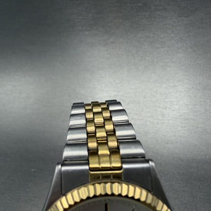 Citizen CQ President Watch Men 36mm Silver Dial Two Tone Daydate Round New batt4