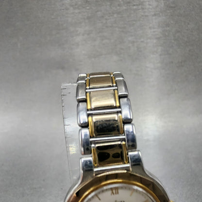 Seiko Cressta Watch Women 23mm White Dial Two Tone Round 2N200130 New Battery4