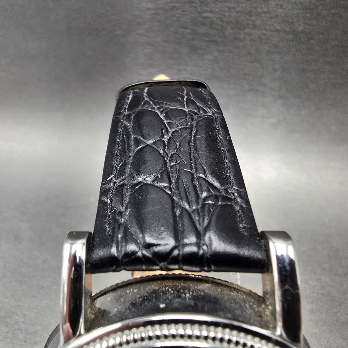 Stuare Skeleton Watch Men 42mm Silver Black Manual Wind 19891 Round PARTS5