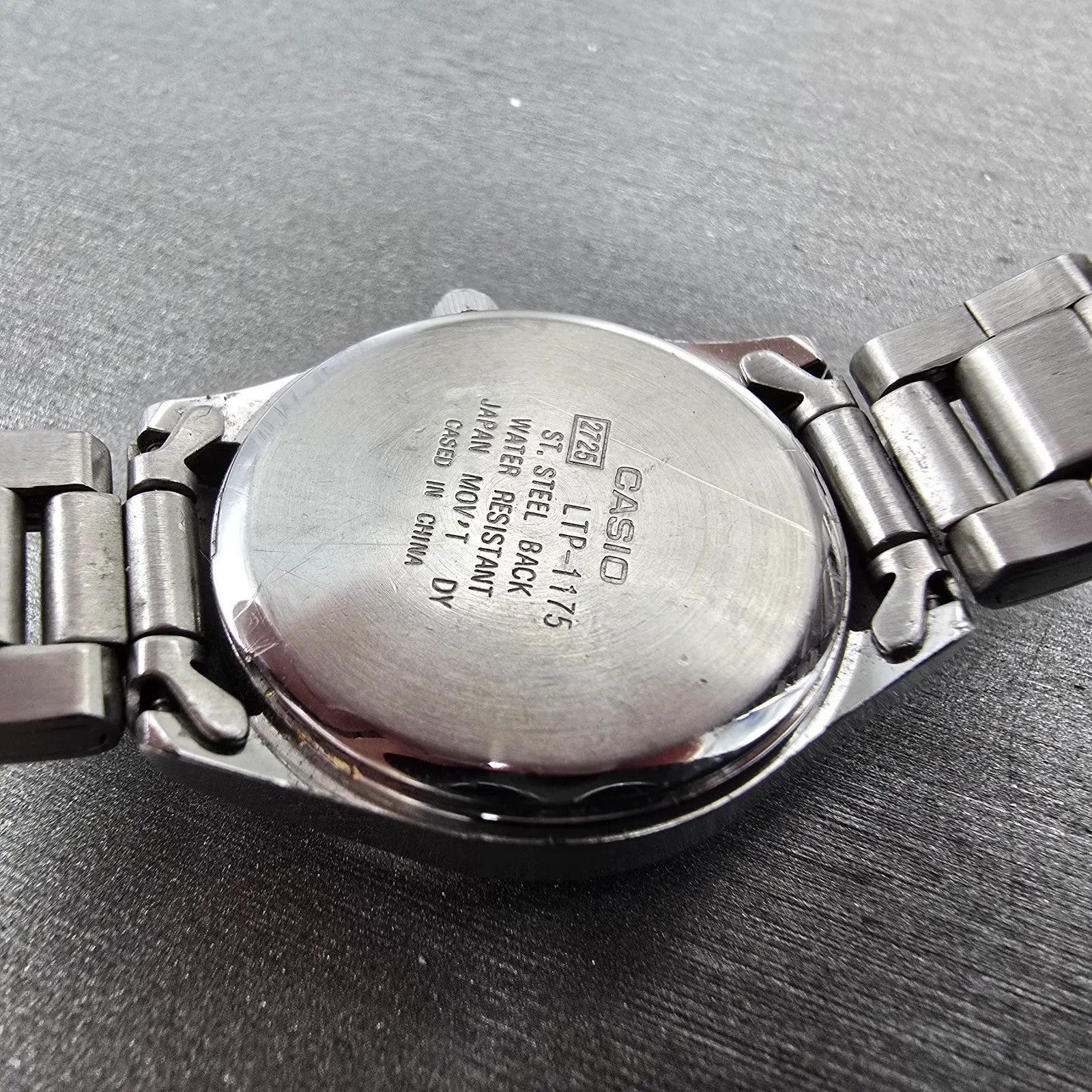 Casio Watch Women 26mm Blue Dial Silver Tone Date Round LTP-1175 New Battery9