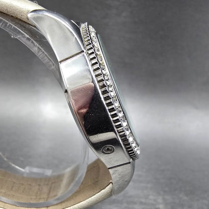 Zodiac Air Dragon Moonphase Watch Women 39mm MOP Dial Steel Crystal Bezel NewBat3