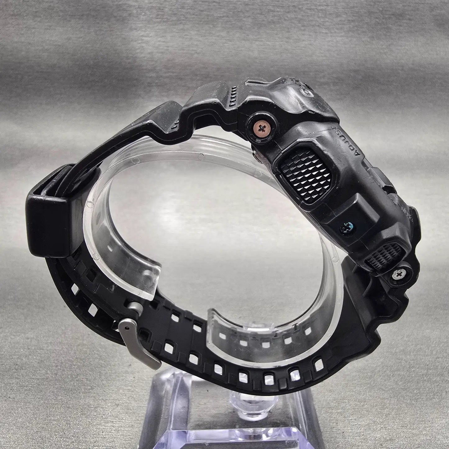 Casio G-Shock GD-100 Watch Men 51mm Black Dial Black Alarm Chrono New Battery8