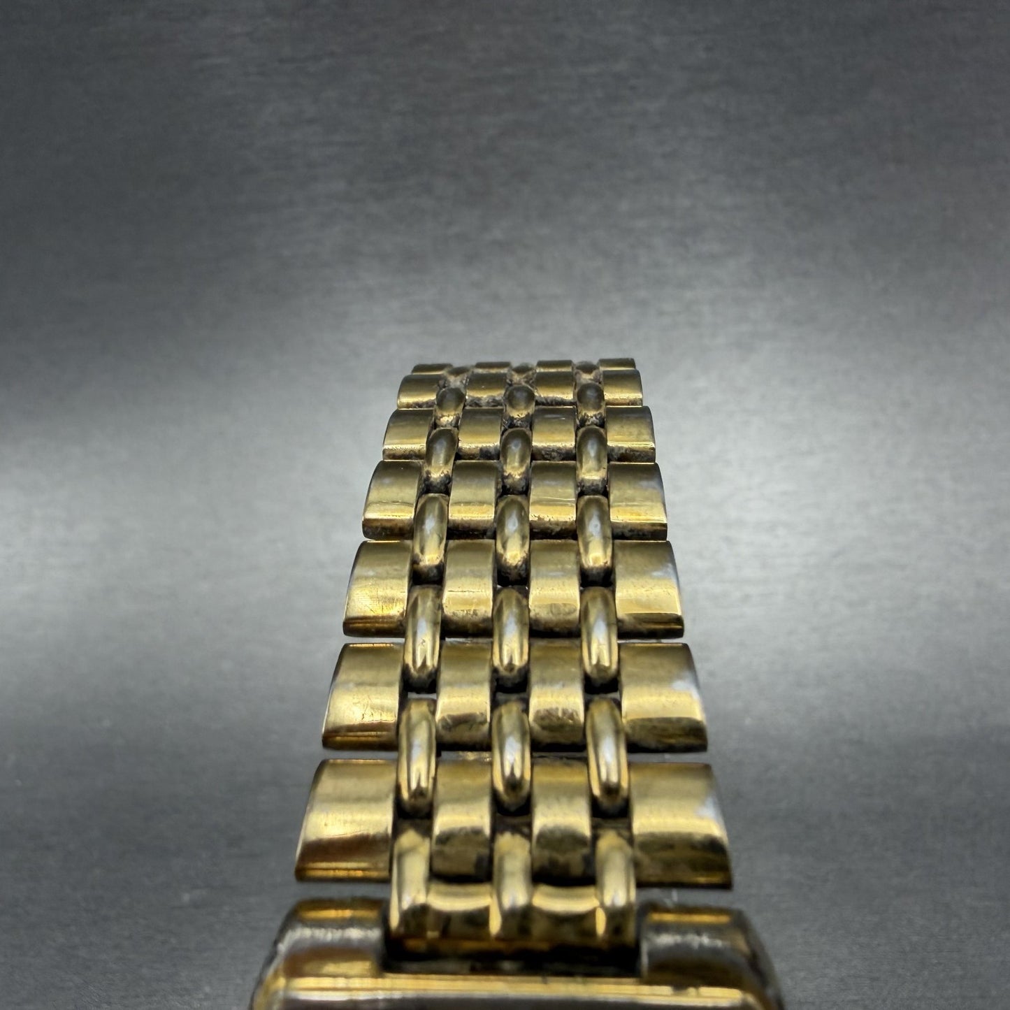 Seiko Tank Watch Men 27mm Champagne Dial Gold Tone Date 7n29-5b29 New Battery4