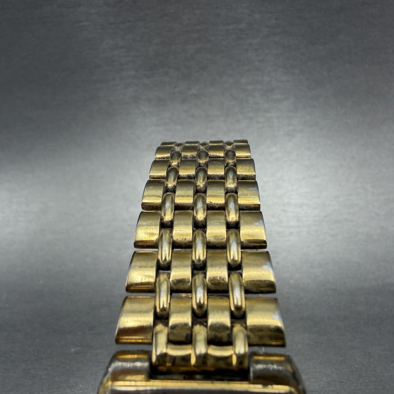 Seiko Tank Watch Men 27mm Champagne Dial Gold Tone Date 7n29-5b29 New Battery4