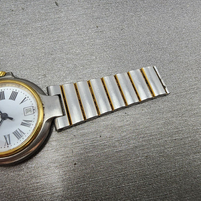 Dunhill Millennium Watch Women 26mm White Dial Two Tone Date READ!! New Battery7