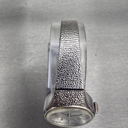 Seiko Watch Women 22mm Silver Dial Silver Tone Oval 1104-7140 Vintage Works4