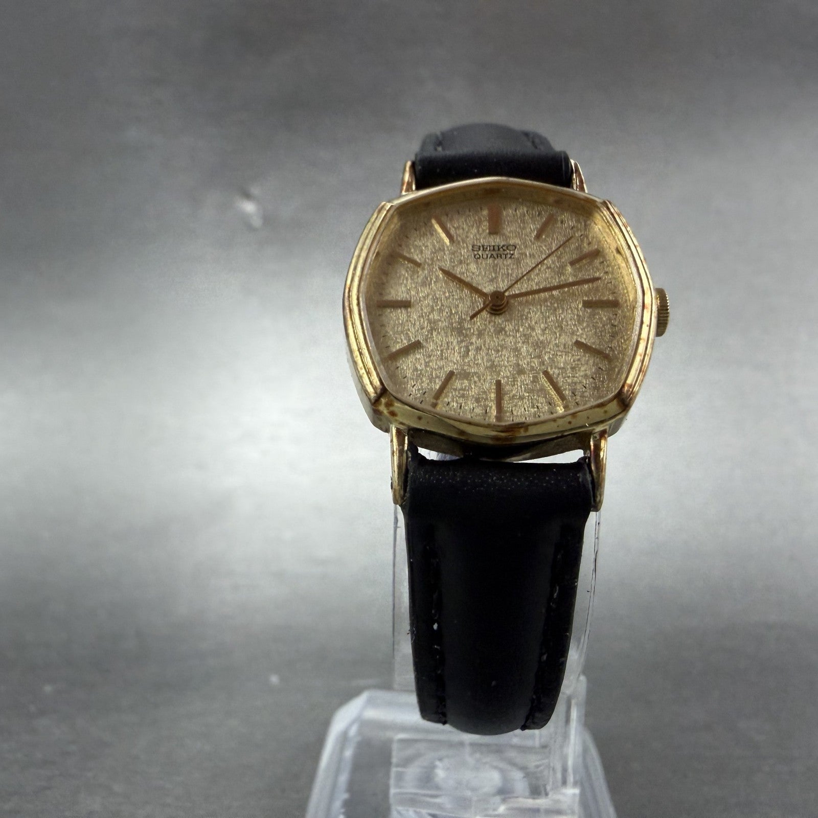 Seiko Watch Women 22mm Champagne Dial Gold Tone Octagon 1421-5140 New Battery5