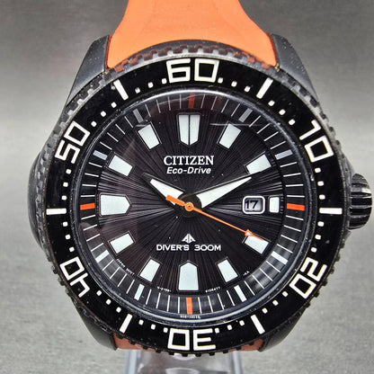 Citizen Eco-Drive Promaster Dive Watch Men 47mm Black Dial Black Date BN0088-03E0