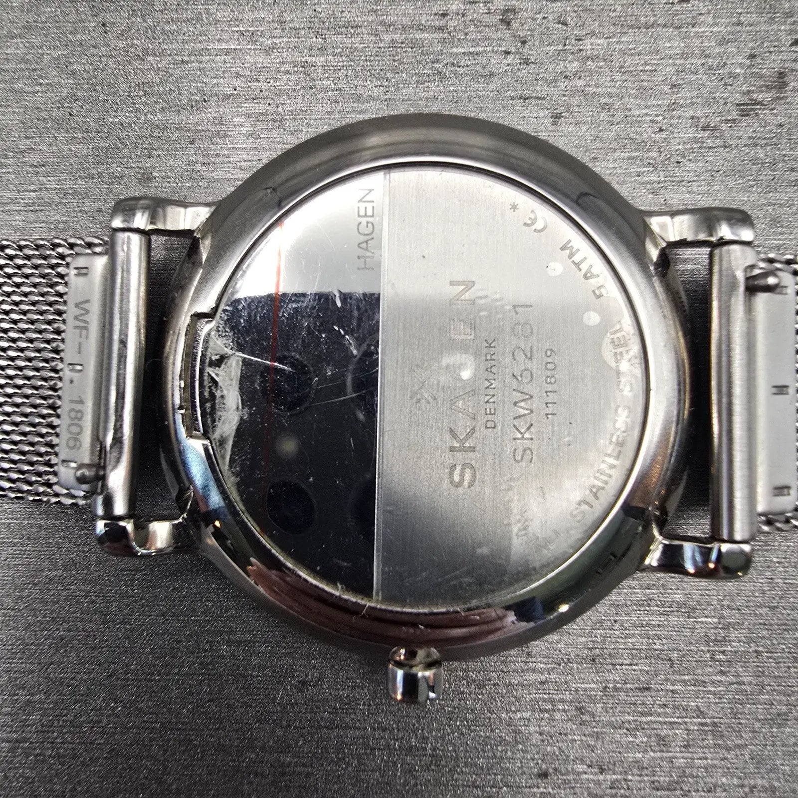 Skagen Hagen Watch Men 40mm Silver Dial Silver Tone Date Round SKW6281 New Batt10