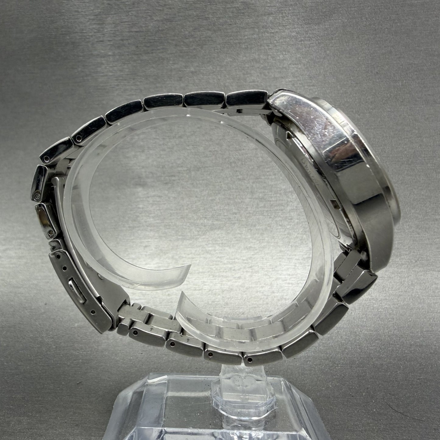 Bulova Automatic Watch Women 36mm MOP Heart Dial Silver Tone Round 96R151 Runs8