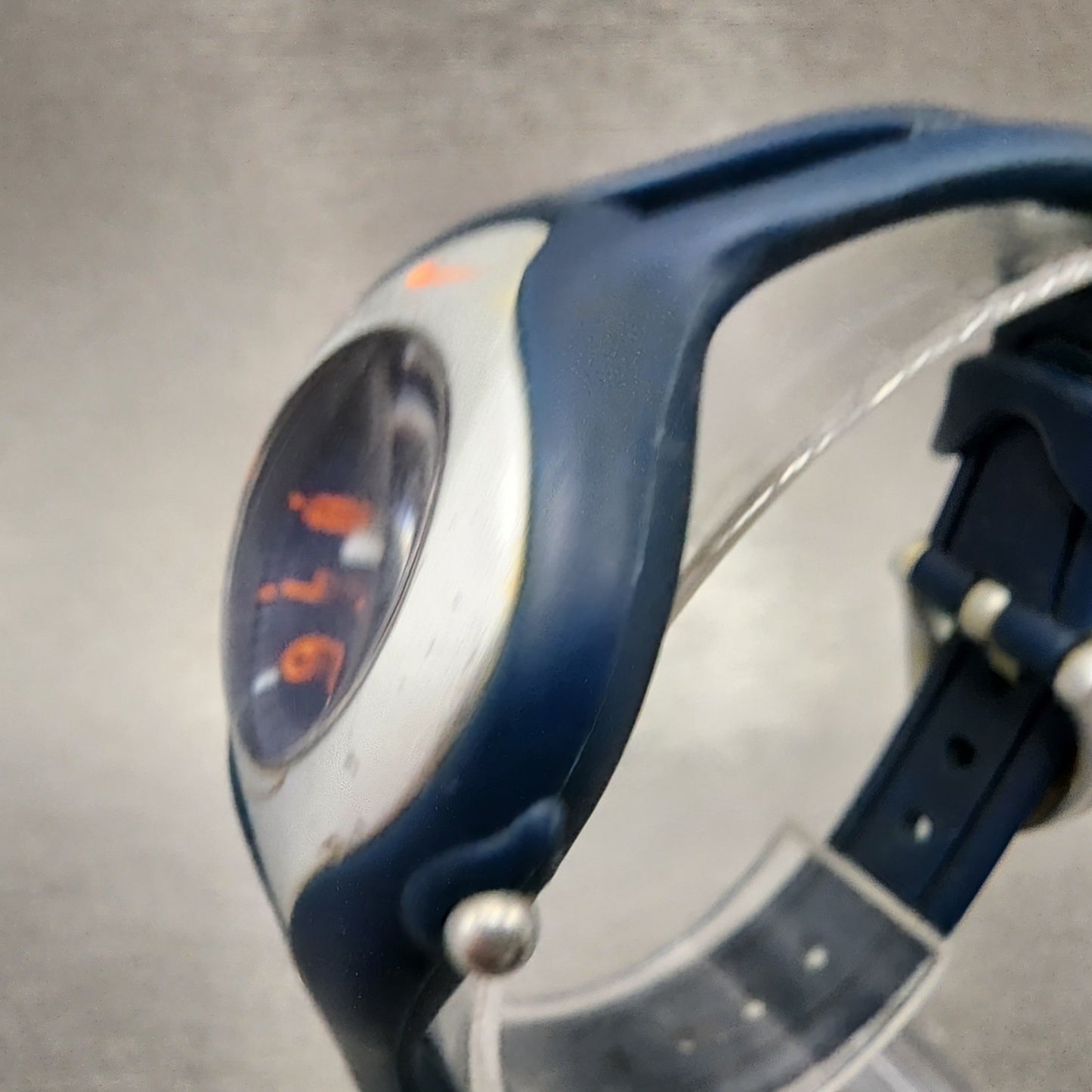 Nike Triax Watch Women 31mm Blue Dial Blue Tone Asymmetrical New Battery2