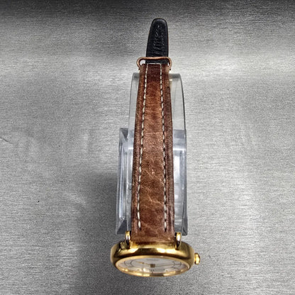 Seiko Watch Women 24mm White Dial Gold Tone Round 2Y00-0A59 New Battery Vintage4