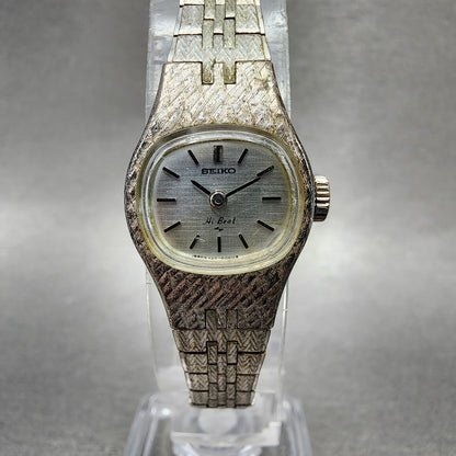 Seiko Watch Women 17mm Silver Dial Silver Tone Round 11203020 Manual Runs0