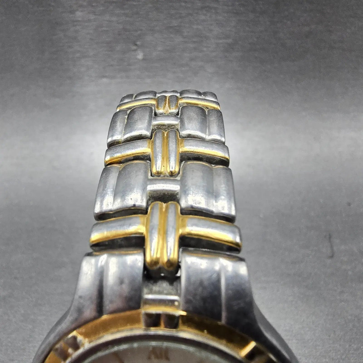 Citizen Elegance Watch Men 35mm White Dial Two Tone Date 5510-H04511 PARTS VTG5