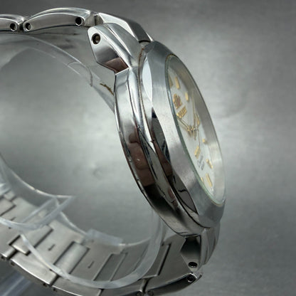 Orient Crystal Tri Star Watch Men 36mm White Dial Steel Date Round New Battery3