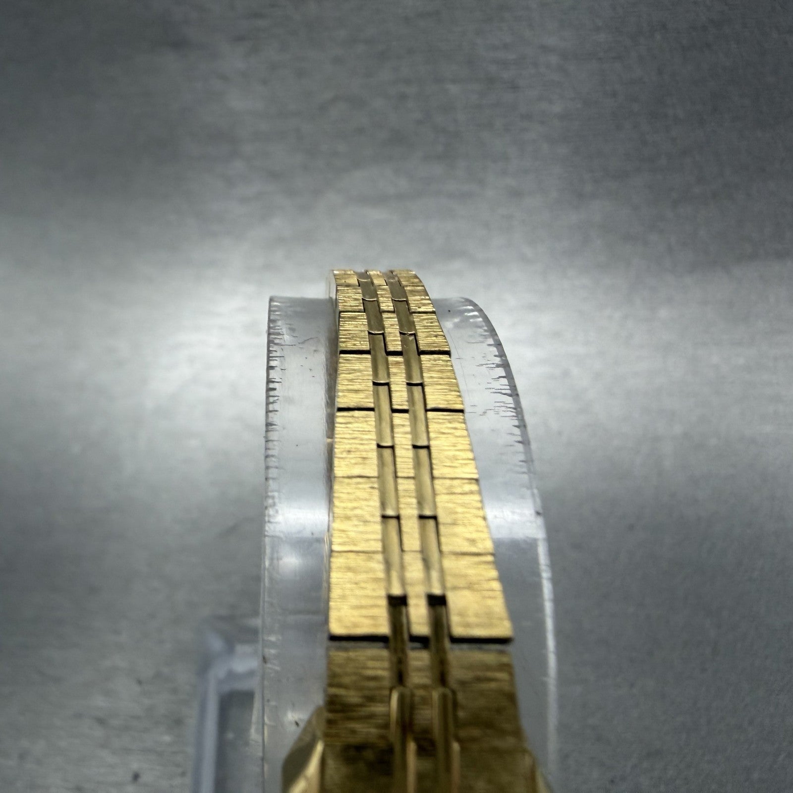 Citizen CQ Tank Watch Women 13mm Champagne Dial Gold Tone Octagon New Battery AB4