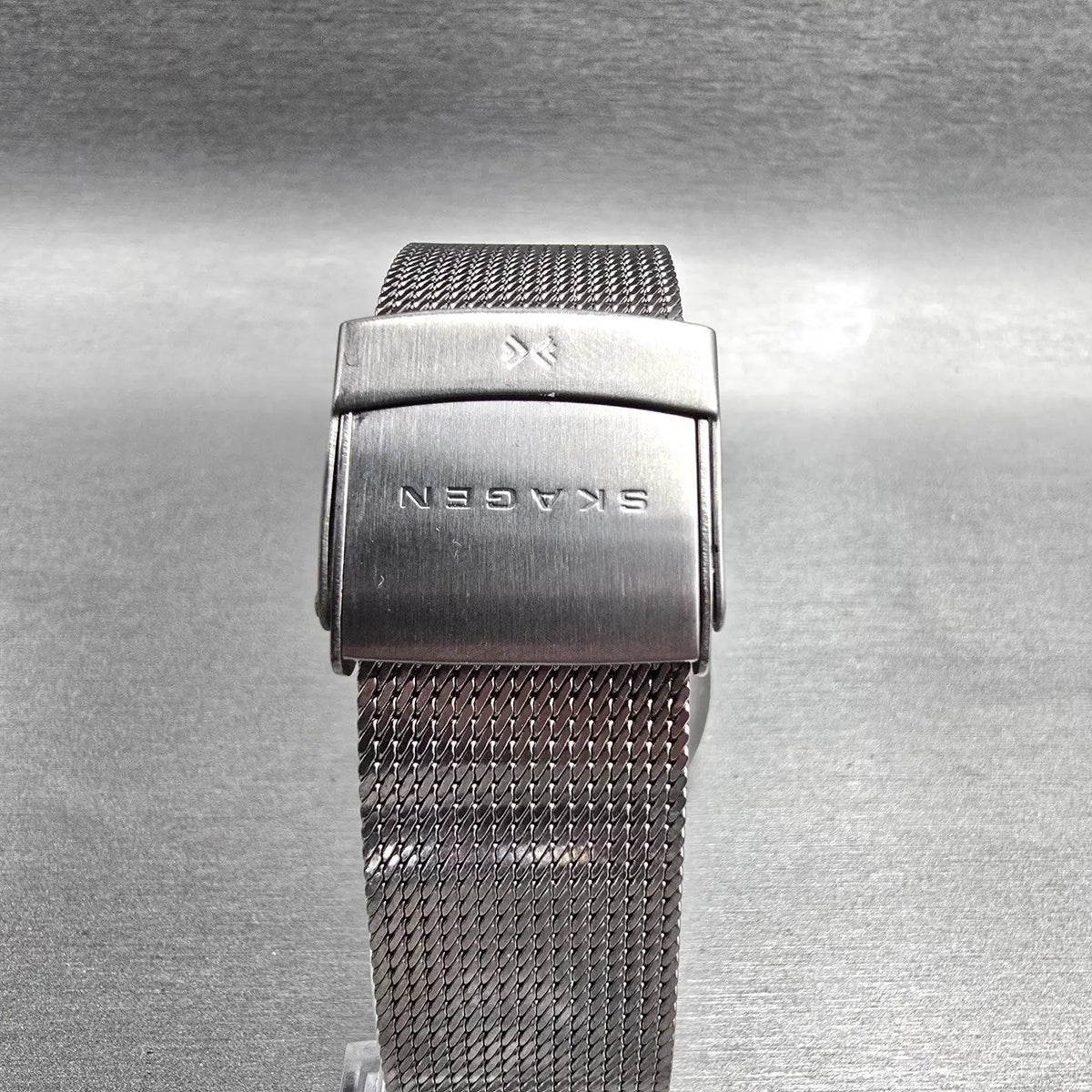 Skagen Watch Men 38mm Gray Dial Stainless Steel Date Round 983XLSSC New Battery7