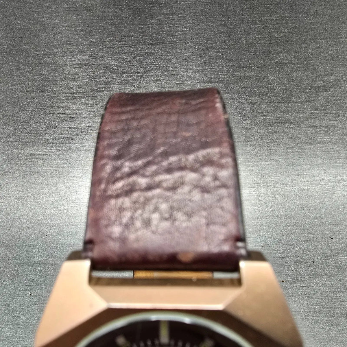 Fossil Watch Men 38mm Brown Dial Brown Case Octagon Alien JR-9282 New Battery4