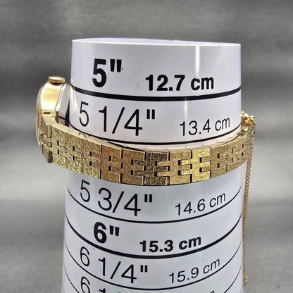 Seiko Watch Women 18mm Champagne Dial Gold Tone Oval 1400-7389 New Battery VTG9