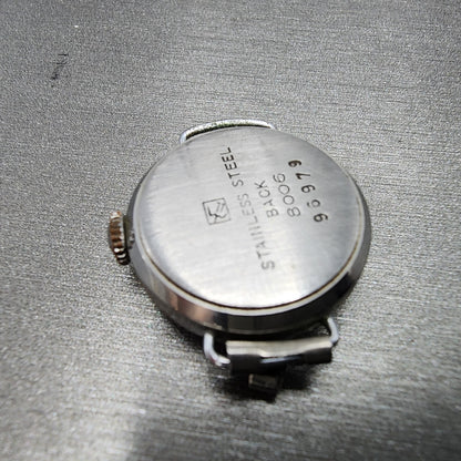 Seiko Chronometer Watch Women 22mm White Dial Silver Tone Manual Wind Runs