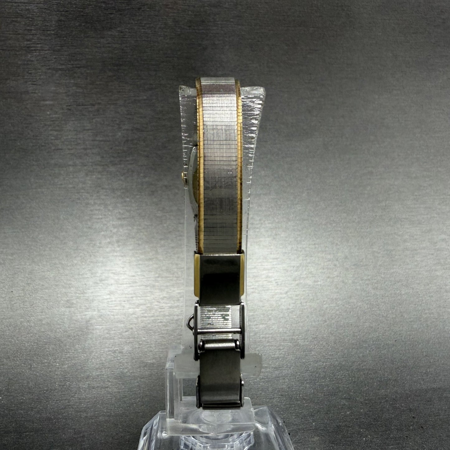 Seiko Tank Watch Women 13mm Silver Dial two Tone Rectangle 2e20-5139 New Battery7