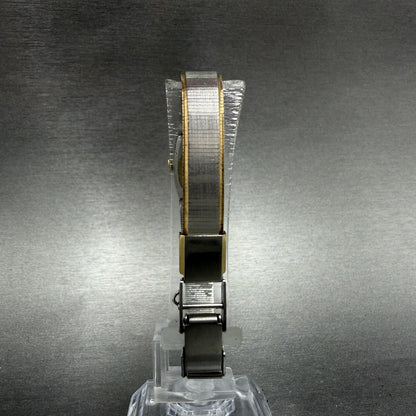 Seiko Tank Watch Women 13mm Silver Dial two Tone Rectangle 2e20-5139 New Battery7