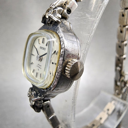 Seiko Special Watch Women 15mm Silver Dial Silver Tone Manual 11403030 Runs2
