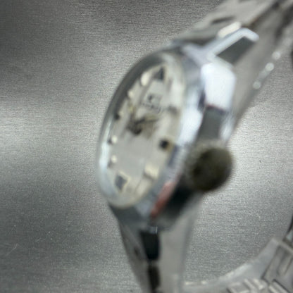 Edox Watch Women 23mm Silver Dial Silver Tone Round Manual Wind Runs VTG2