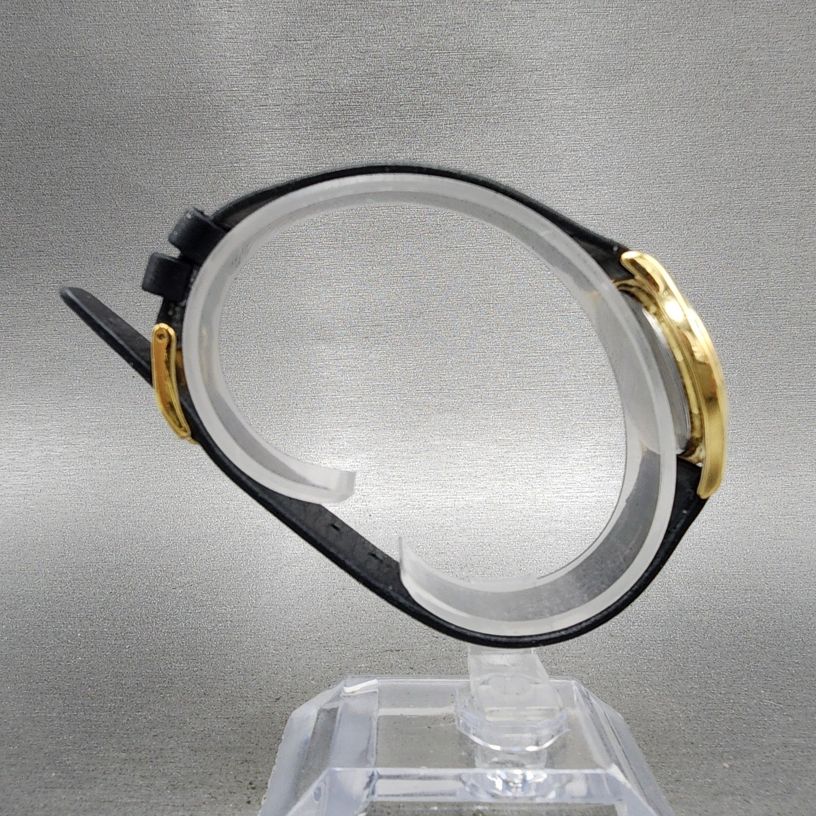 Movado Muesum Watch Women 28mm Black Dial Gold Tone Round 87D1823 New Battery8