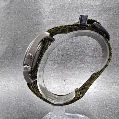 Bertucci A-2TE watch Men 40mm Green Dial Titanium Date Round New battery6