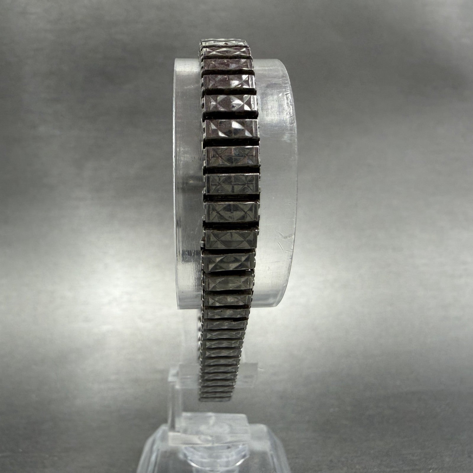 Seiko Solar Watch Women 15mm Silver Dial Silver Tone Manual Tank 10-3160 Runs8