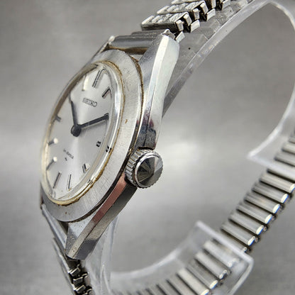 Seiko Watch Women 25mm White Dial Silver Tone Round 25590010 New Battery2