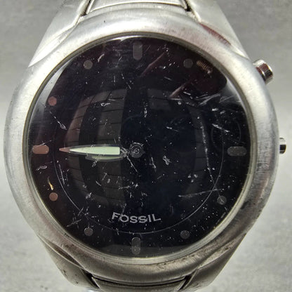 Fossil Big Tic Watch Men 40mm Black Dial Silver Tone Round JR-8094 PARTS2