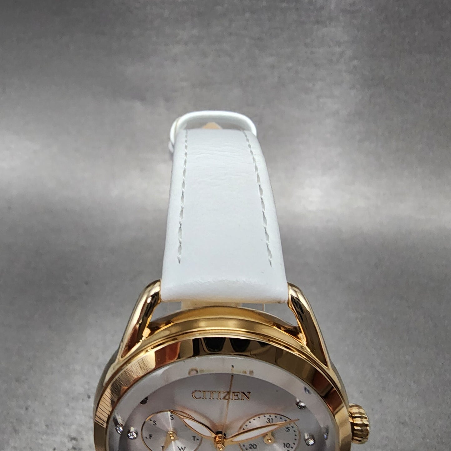 Citizen EcoDrive Watch Women 38mm Silver Dial Rose Gold Tone Daydate Round Runs6